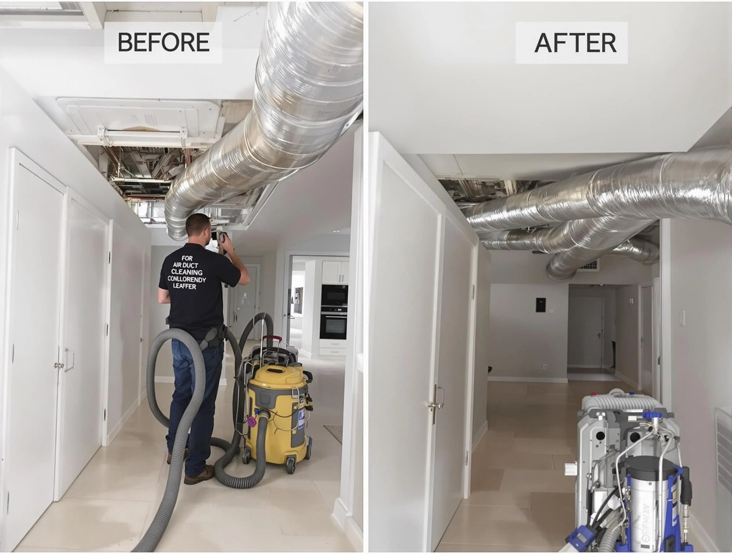 Stockbridge Air Duct Cleaning professional performing thorough air duct cleaning in Stockbridge
