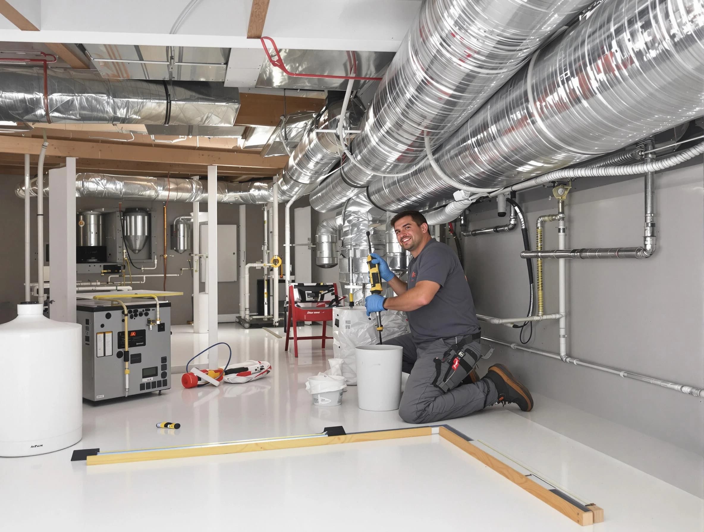 Professional duct sealing service by Stockbridge Air Duct Cleaning in Stockbridge
