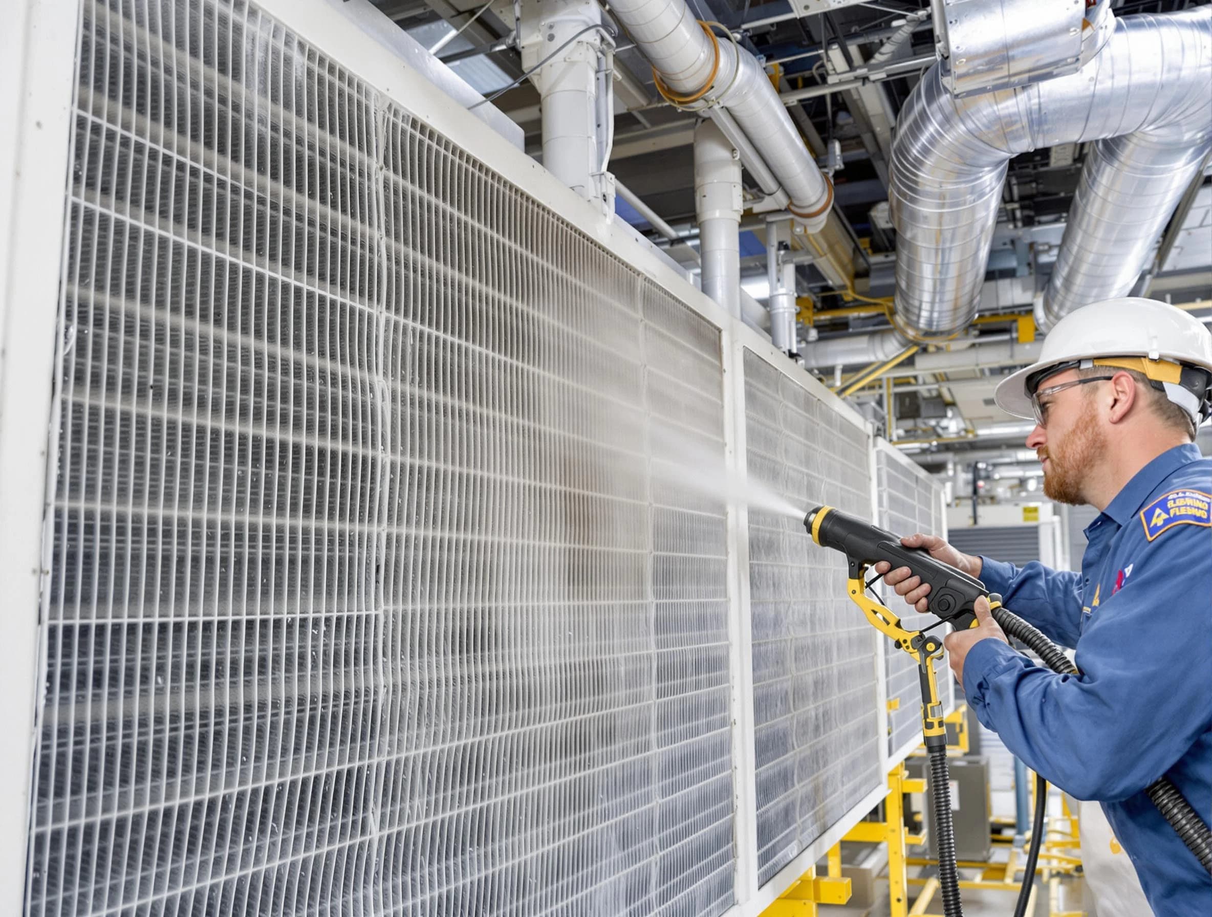 Professional commercial coil cleaning by Stockbridge Air Duct Cleaning in Stockbridge