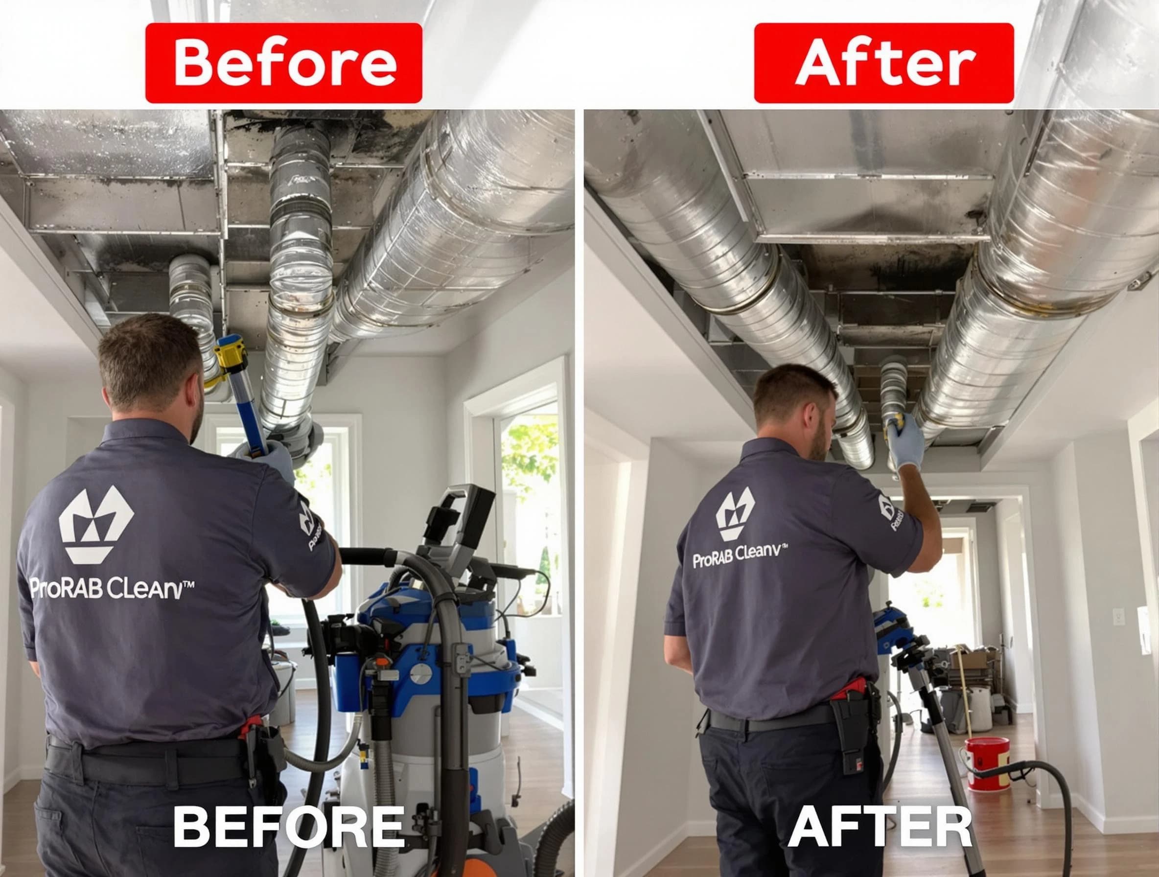 Stockbridge Air Duct Cleaning expert performing thorough residential duct cleaning in a Stockbridge home