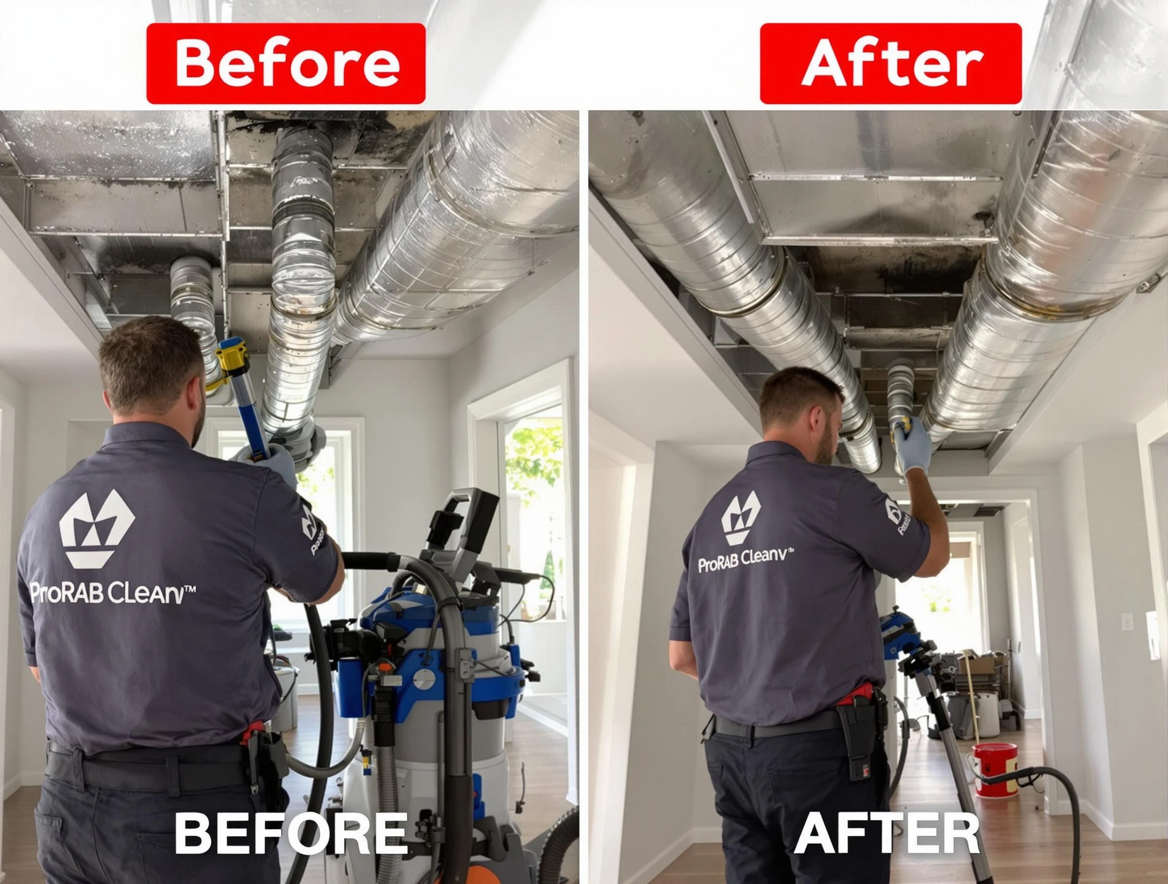 Stockbridge Air Duct Cleaning expert performing thorough residential duct cleaning in a Stockbridge home
